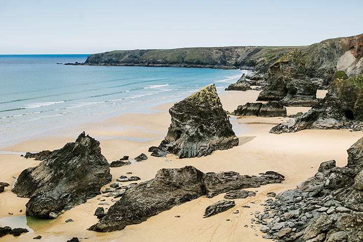 Bedruthan Steps beach